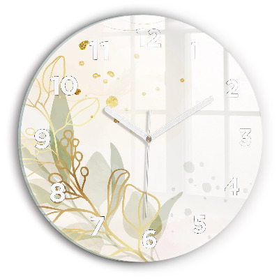 Horloge ronde murale Abstrait pastel