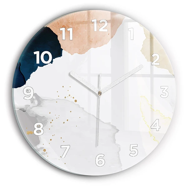 Pendule murale ronde Abstrait taches