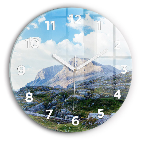 Horloge ronde Paysage rocheux