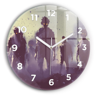 Horloge ronde Zombie la nuit - halloween