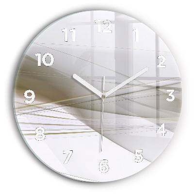 Horloge ronde murale Abstraction lumineuse