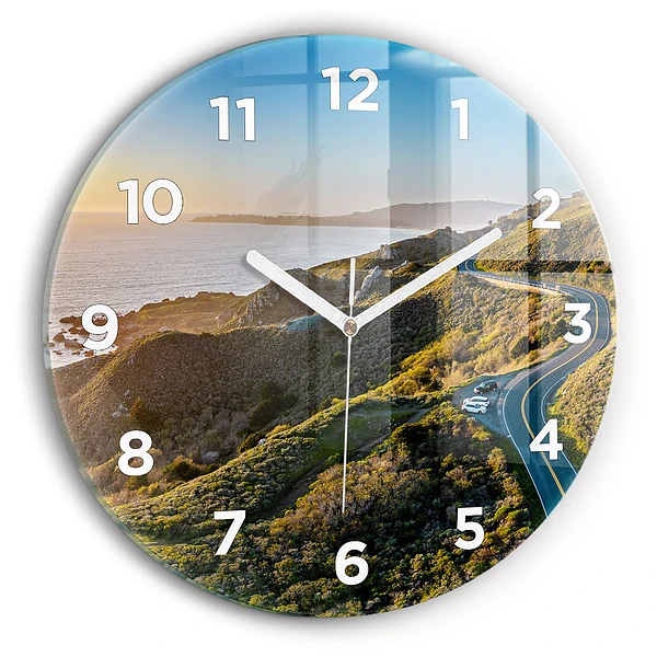 Horloge ronde murale Route de San Francisco
