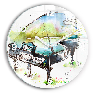 Pendule murale ronde Illustration des 4 saisons