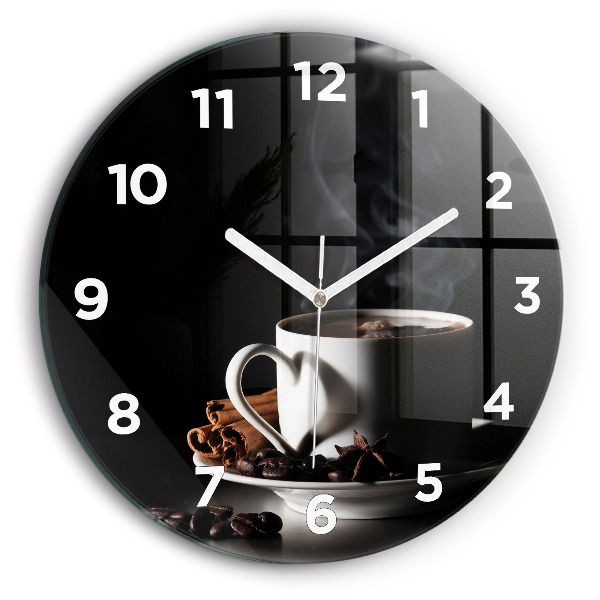 Horloge ronde Tasse de café