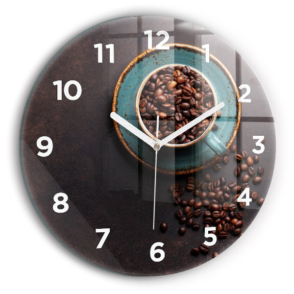 Horloge ronde murale Tasse de café