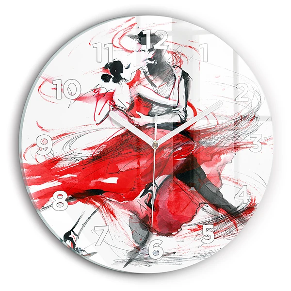 Horloge ronde Couple dansant