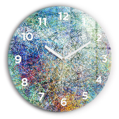 Horloge ronde en verre Abstrait - Émotions
