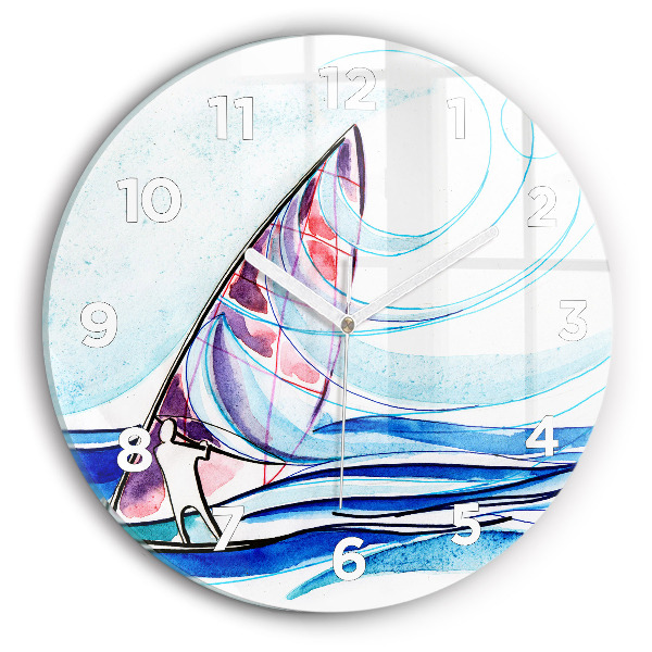 Pendule murale ronde Planche de surf