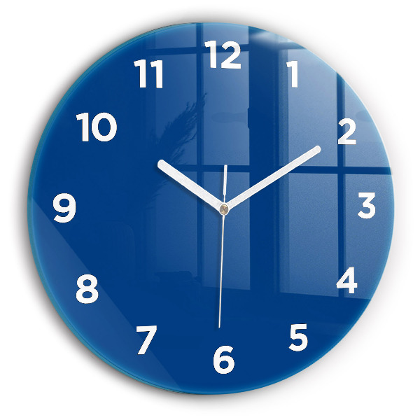 Pendule murale ronde Bleu marine