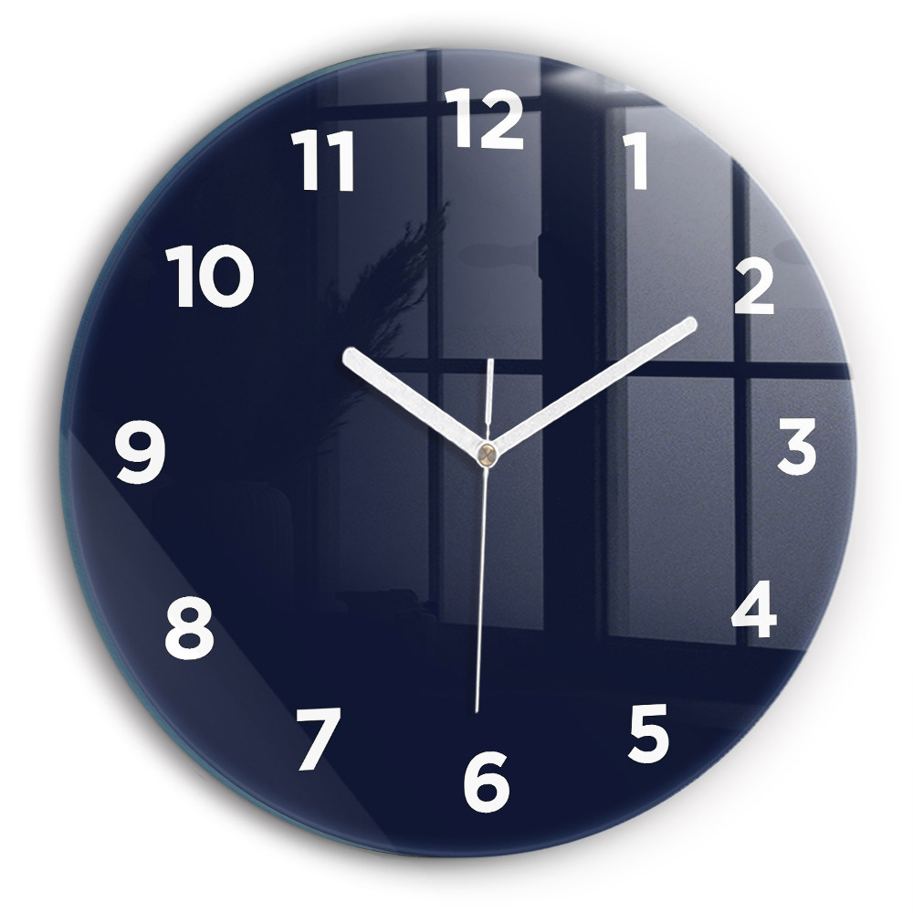 Horloge ronde murale Bleu foncé