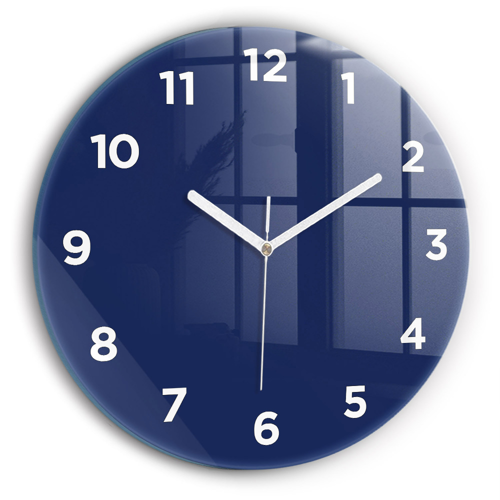 Pendule murale ronde Bleu marine