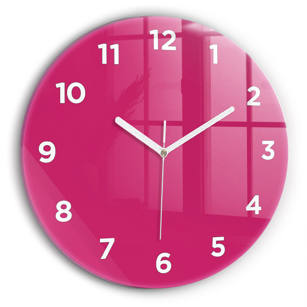 Pendule murale ronde Rose