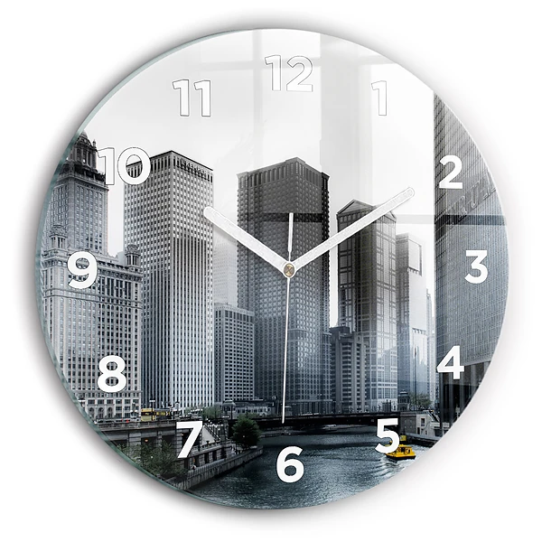 Horloge ronde Panorama de la ville