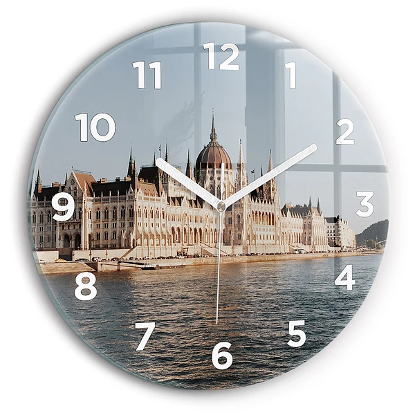 Horloge ronde murale Parlement à Budapest