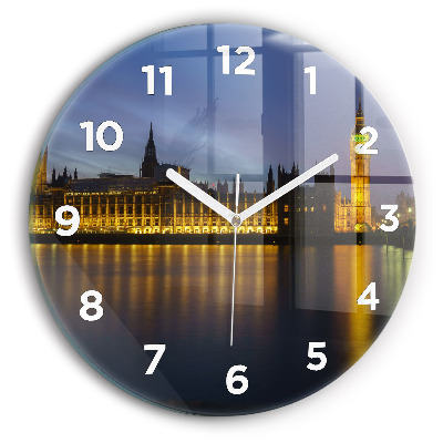 Horloge ronde en verre Palais Winchester à Londres