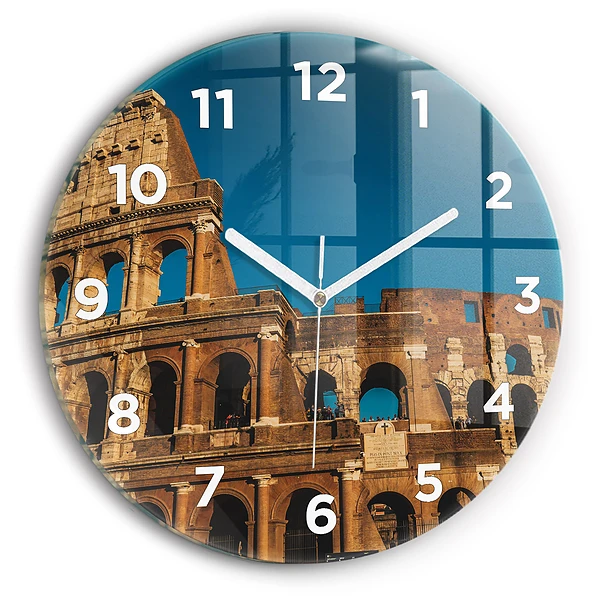 Horloge ronde Colisée en Italie
