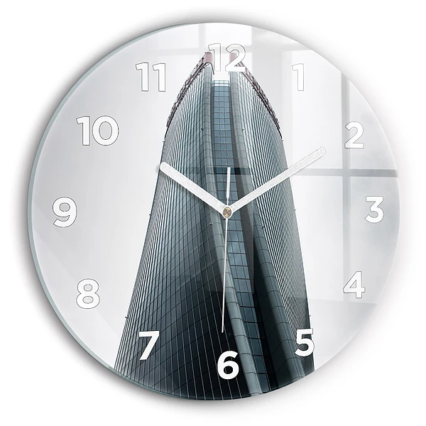 Horloge ronde murale Gratte-ciel de Milan