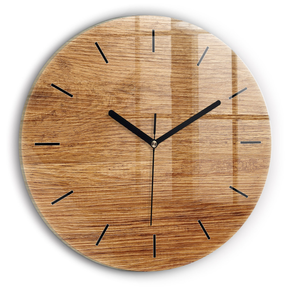 Bois clair Pendule murale ronde