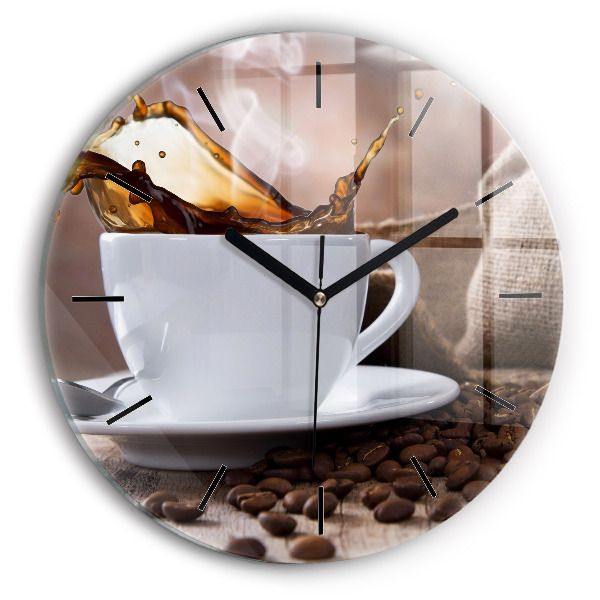 Tasse de café Horloge ronde