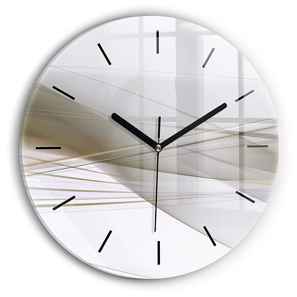 Abstraction lumineuse Horloge ronde murale