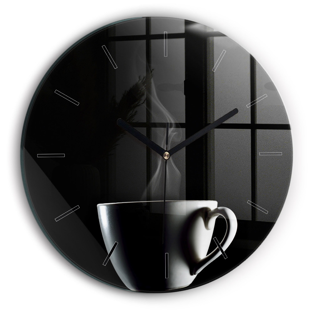 Tasse de café Horloge ronde