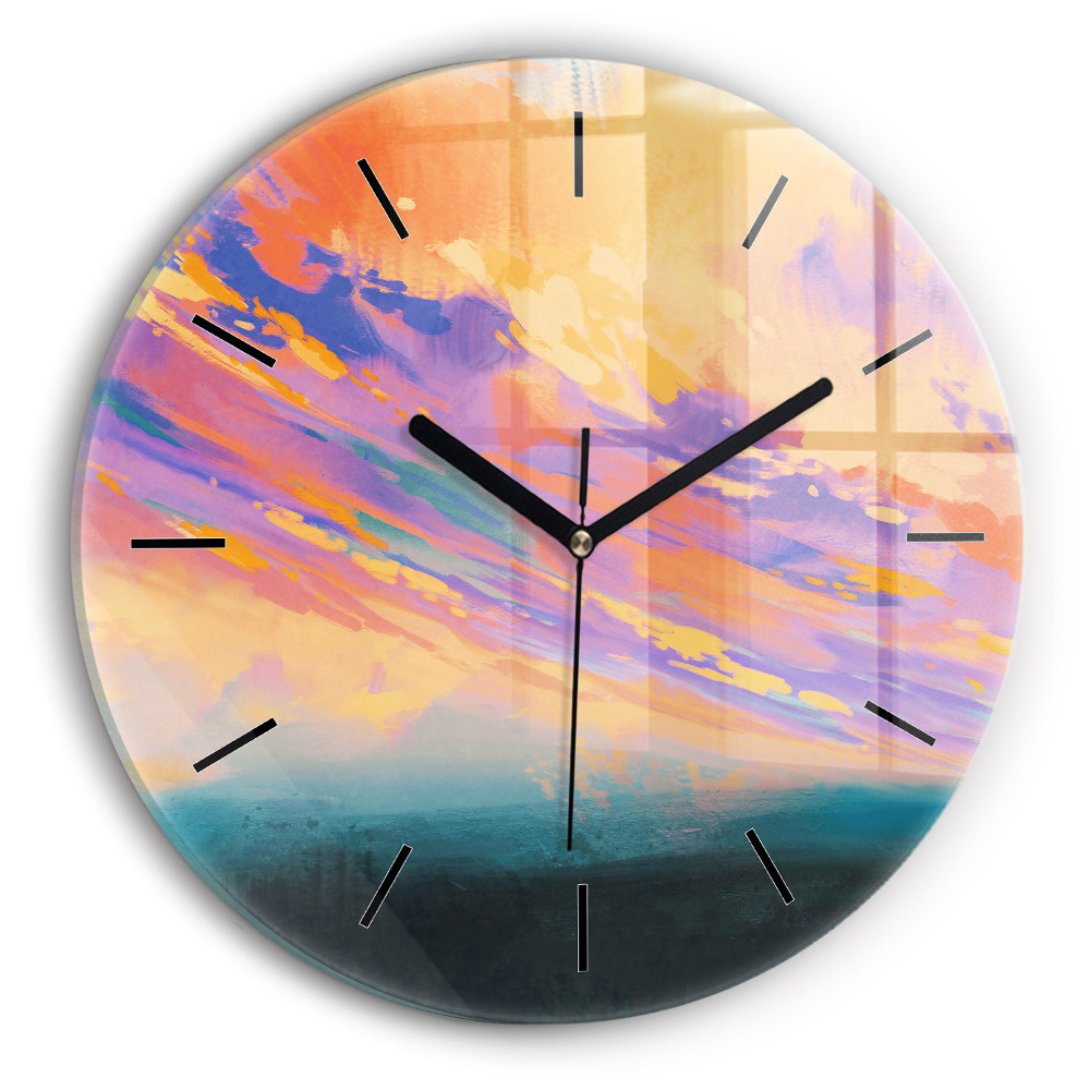 Ciel abstrait Pendule murale ronde