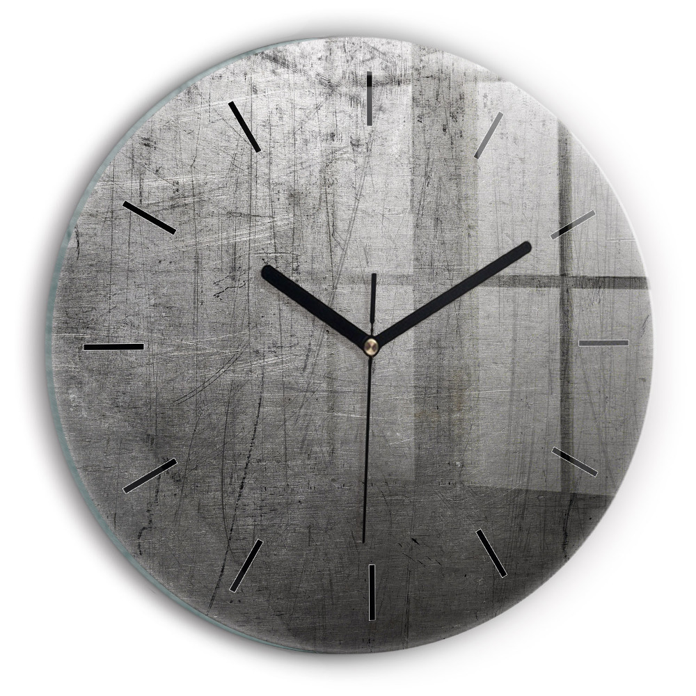 Mur métallique Horloge ronde murale