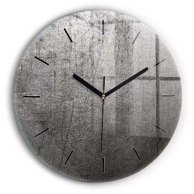 Mur métallique Horloge ronde murale