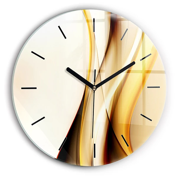 Vague abstraite Horloge ronde