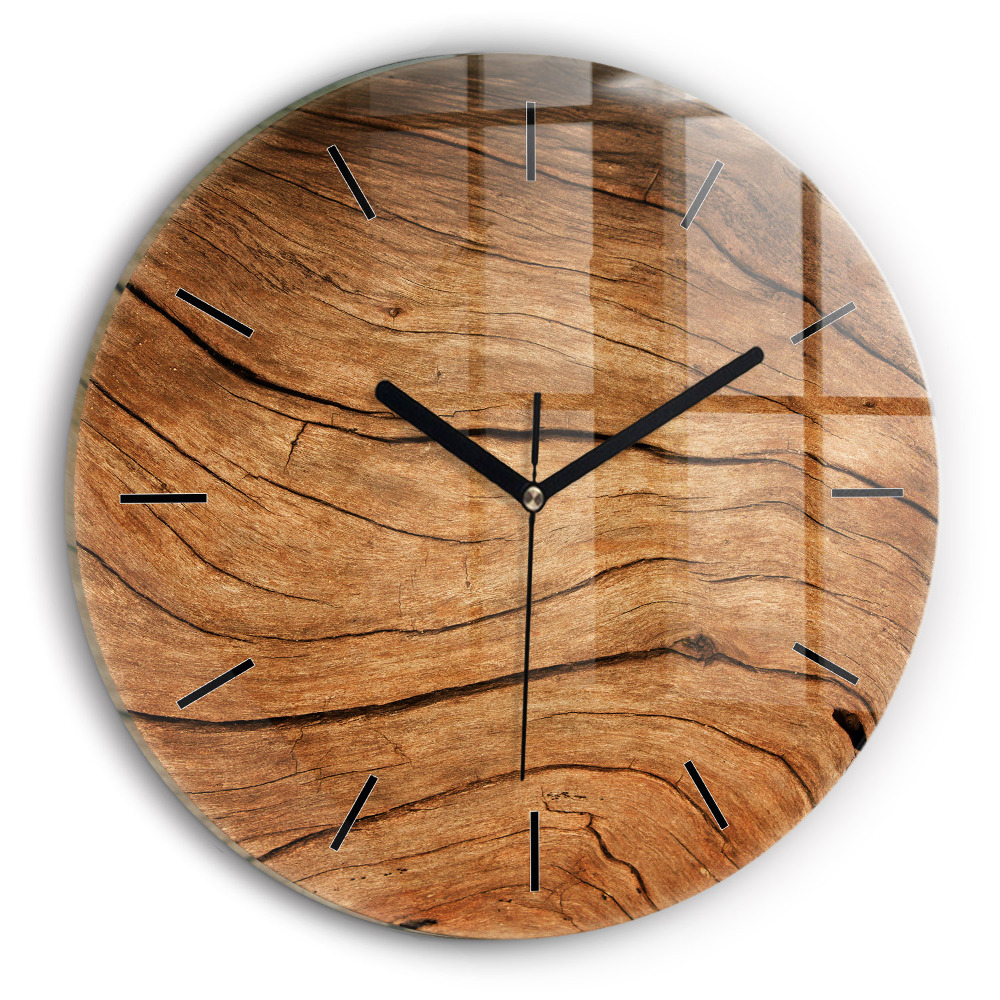 Vieux bois Pendule murale ronde