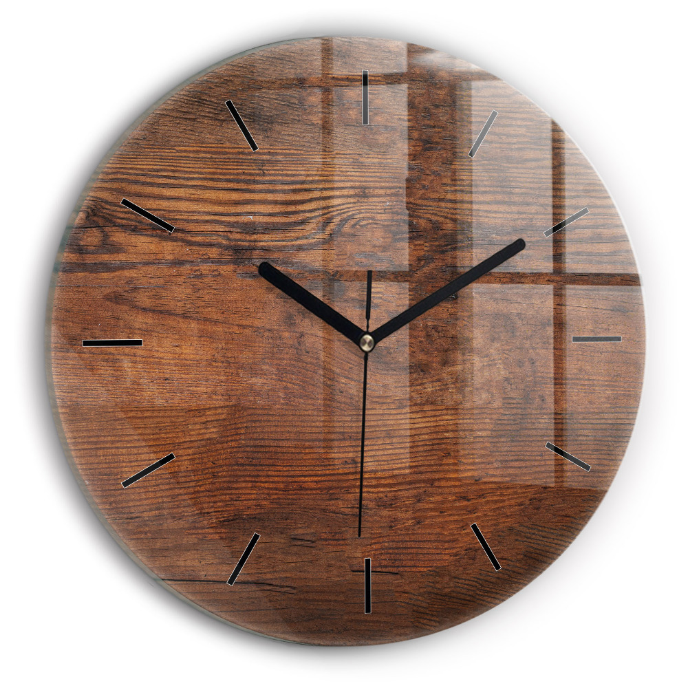 Vieux bois Horloge ronde