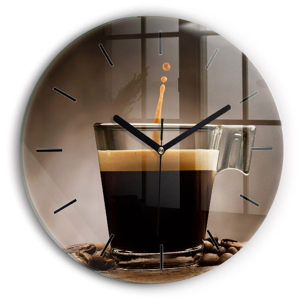 Tasse de café Horloge ronde