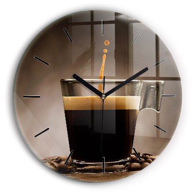 Tasse de café Horloge ronde