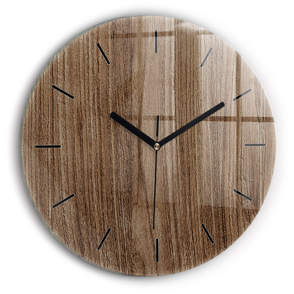 Bois foncé Pendule murale ronde