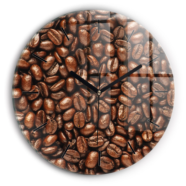 Grains de café Horloge ronde