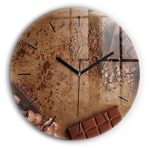 Tablettes de chocolat Pendule murale ronde