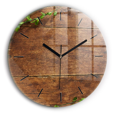 Bois rustique Horloge ronde murale