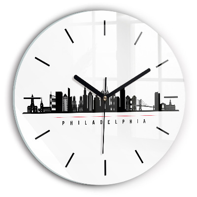Illustration Philadelphie Horloge ronde