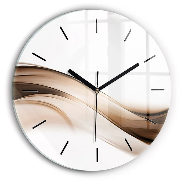 Ligne abstraite Horloge ronde
