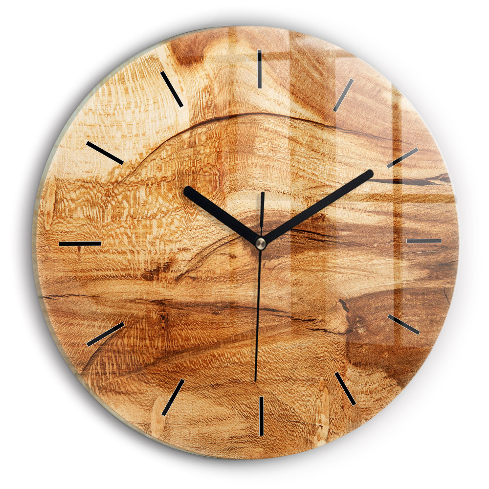 Texture de bois Horloge ronde