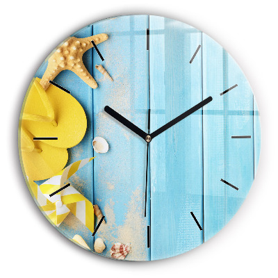 Accessoires de plage et planches Horloge ronde murale