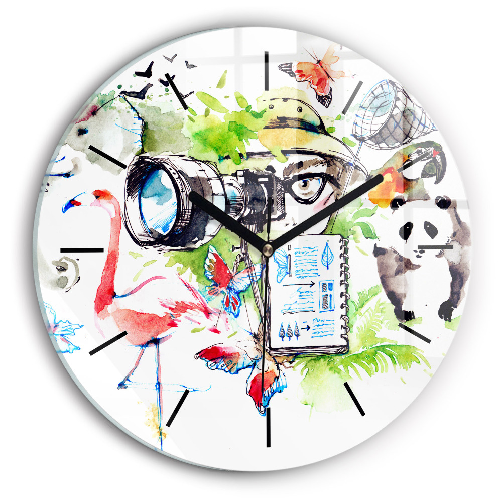 Zoologiste Horloge ronde murale