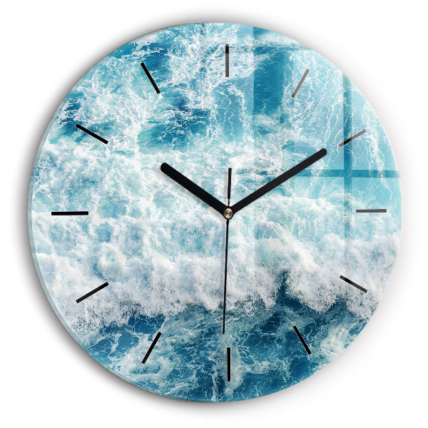 Vagues de mer Horloge ronde