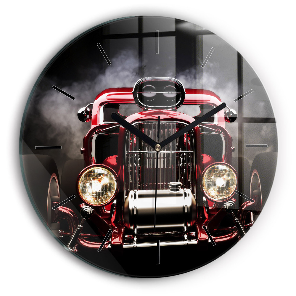 Vieille voiture de collection Pendule murale ronde