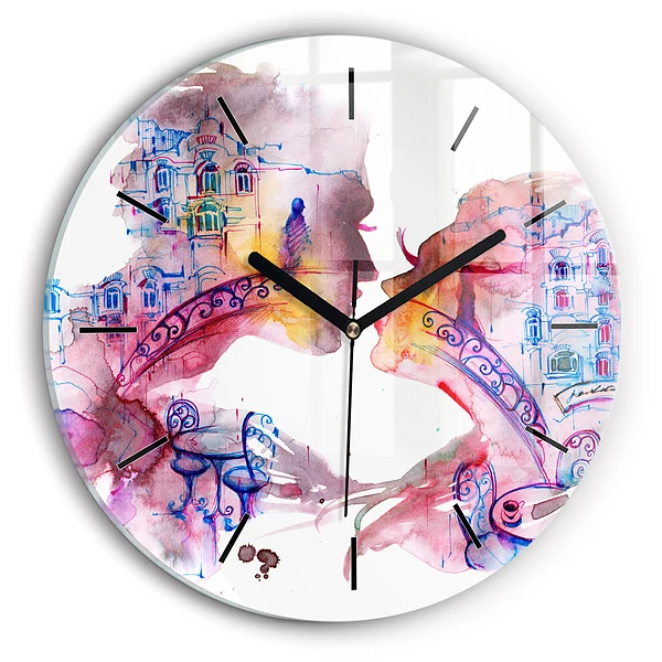 Deux corps, une âme Horloge ronde