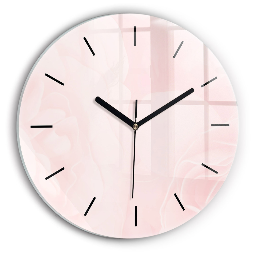 Roses en fleurs Horloge ronde