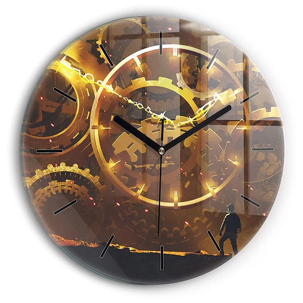 Temps - Mécanisme Pendule murale ronde