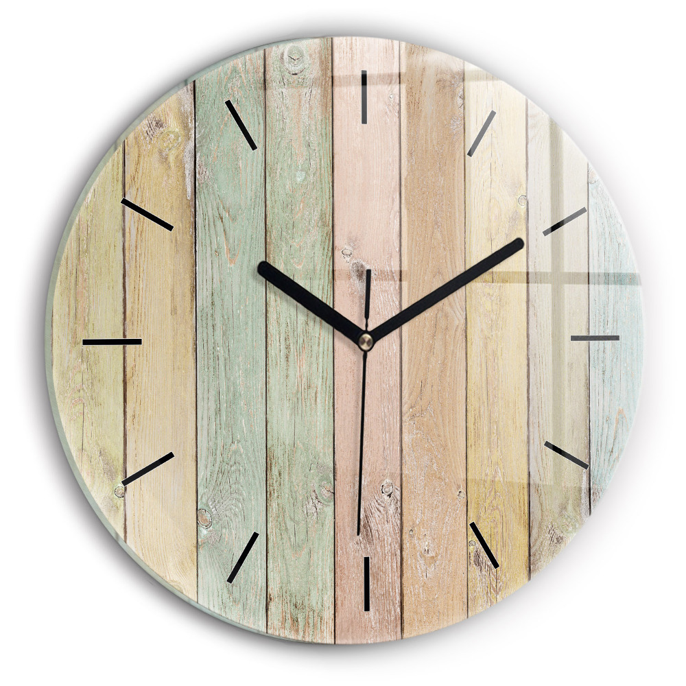 Planches colorées Horloge ronde murale