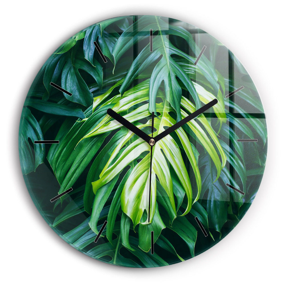 Nature tropicale Horloge ronde murale