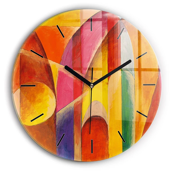 Décoration artistique Abstraction Horloge ronde